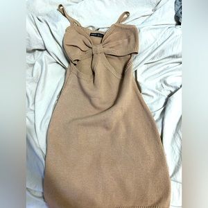 Small tan dress